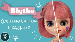 Custom Blythe Doll #5 - Sculpting & Face-Up - Sweet Sophia - Mermaid Theme - Customisation Process