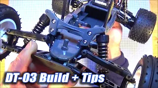 Tips for Building the Tamiya DT03 Chassis - Aqroshot Tips & Hop-Ups!