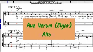 Ave Verum - Elgar [Alto]