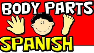 Learn BODY PARTS in SPANISH for Kids (Spanish Videos for Toddlers)