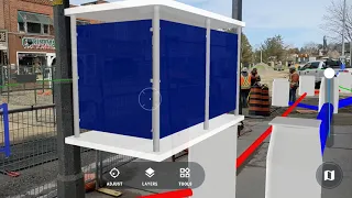 High-accuracy augmented reality (AR) in construction