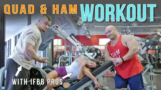 IFBB Pro Bodybuilder Trains Legs with RP