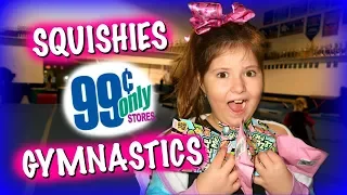 SQUISHIES AT 99CENT ONLY STORE!!! | Squishies & Gymnastics Vlog