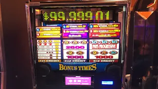 $100 in ??? Out another go at the $99k Progressive on Bonus Times