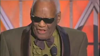 Ray Charles Inducts Billy Joel into the Rock and Roll Hall of Fame