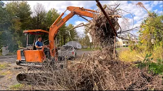 Working On My Cheap Excavator and Loading Brush