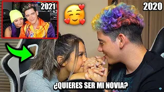 MI NOVIA BARBIE Y YO REACCIONAMOS AL VIDEO DONDE LE PEDI QUE FUERA MI NOVIA SI GANABA EN FREE FIRE