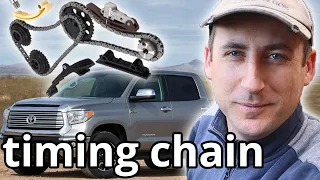 changing the timing chain on Toyota Tundra V8 5 7