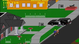 Paperboy Arcade Video Game Hard Way Completed (MAME)