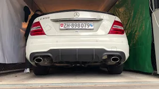 Mercedes w204 c350 coupe stock exhaust cold start