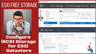 How to Configure iSCSI storage on Windows Server for ESXi Datastore (Step by Step Guide) |