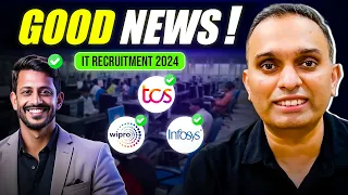 IT Hiring Freeze ENDS - More IT Jobs at TCS Infosys Wipro in 2024? | IT Jobs 2024 | IT Hiring Update