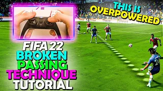 THIS PASS IS OVERPOWERED IN FIFA 22! DRIVEN LOBBED THROUGH BALL TUTORIAL - FIFA 22 PASSING TUTORIAL