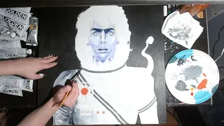 Painting of Syd Barrett Timelapse