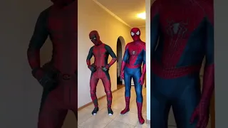 Deadpool teaches Spider-Man how to dance😅 #shorts