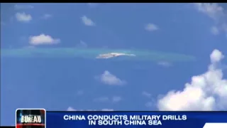 PH monitors China military drills in disputed sea