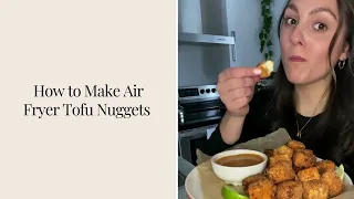 Crispy Air Fryer Tofu Nuggets (Vegetarian) | Hannah Magee RD