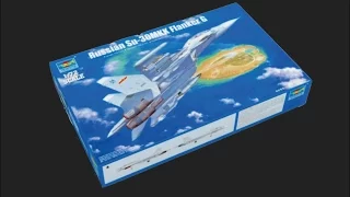 Trumpeter 1/72 Russian Su-30MKK Flanker G Scale Model Review