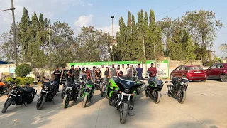 Mad Monsters at Anurag University | Jamma Praneeth | ZX10R | SuperBikes |