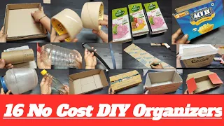 16 No Cost DIY Organizers Ideas/ Wardrobe And Kitchen Organizers And Organization Ideas