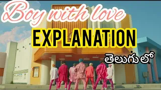 BTS Boy with love song Explaination in telugu||BTS mvs explanaid in telugu||BTS in telugu