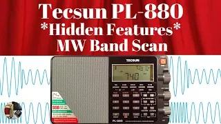Hidden Features Tecsun PL-880 MW Band Scan