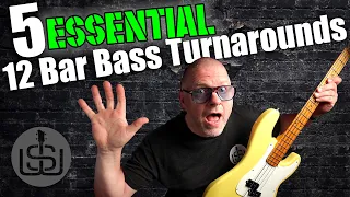 5 ESSENTIAL Turnarounds 12 Bar Blues Bass Lesson