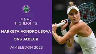 Marketa Vondrousova vs Ons Jabeur: Final Highlights | Wimbledon 2023