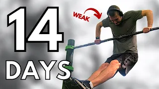 Skinny Guy Learns the MUSCLE UP in 14 DAYS