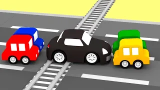 TRAIN CRASH! - What did Bad Car do? - Cartoon Cars for Kids!