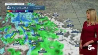 Rain and snow showers tonight and Friday, with winter weather advisories for the mountains