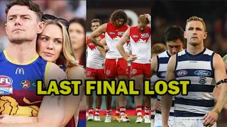 EVERY AFL TEAMS LAST FINAL LOSE