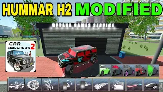 Hummar h2 Devil Modified in Car Simulator 2 v1.50.18 New Update