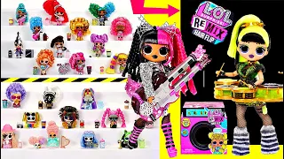 LOL surprise remix hair flip ENTIRE COLLECTION Remix Pets big sisters Re Mix OMG Kitty K & Airplane