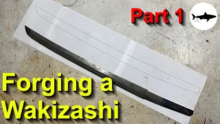 Forging a Wakizashi San Mai Sword - Part 1