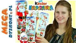 Kinder Niespodzianka 🎄 Świąteczne jajka niespodzianki ☃ 2018