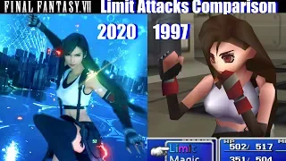 Final Fantasy VII Remake vs Original - All Limit Attacks Comparison (1997 vs 2020)