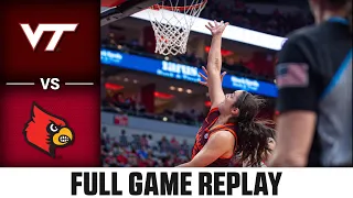 Virginia Tech vs. Louisville Full Game Replay | 2023-24 ACC Women's Basketball