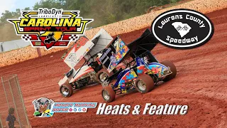 Carolina Sprint Tour - Laurens County Speedway - Sprint Cars Heats and Feature (8/21/2021)