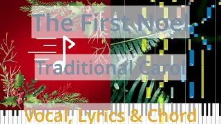 🎹The First Noel, Chord & Lyrics, Traditional Carol, Synthesia Piano
