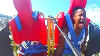 roller coaster seatbelt breaks, then..