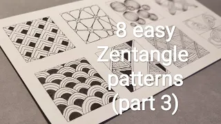 8 easy Zentangle patterns for beginners (part 3)