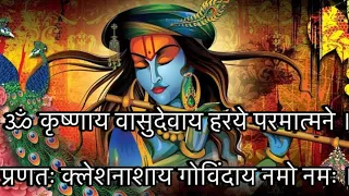 Krishnaya Vasudevaya || कृष्णाय वासुदेवाय || Krishna Mantra 108 times || हर दुःख का निवारक