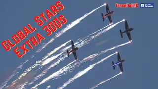 GLOBAL STARS FULL SIZE EXTRA 300s CLOSE FORMATION DISPLAY | Weston Park Int. Model Show 2021