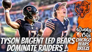 Tyson Bagent Led Chicago Bears Dominate The Las Vegas Raiders ! | How Did The Rookie Look ?