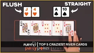 Top 5 CRAZIEST Poker RIVER Cards Ever!