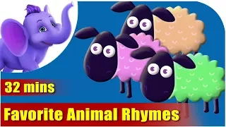 Animal Songs For Kids | Collection 2 of Favourite Animal Rhymes