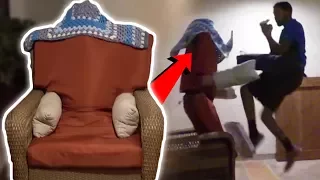 DIY HUMAN CHAIR PRANK! featuring UCMAGIC - HOW TO PRANKS