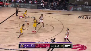 2nd Quarter, One Box Video: Toronto Raptors vs. Los Angeles Lakers