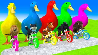 5 Giant Duck, Monkey, Piglet, chicken, dog, elephant, cow, Sheep, Transfiguration funny animal 2023